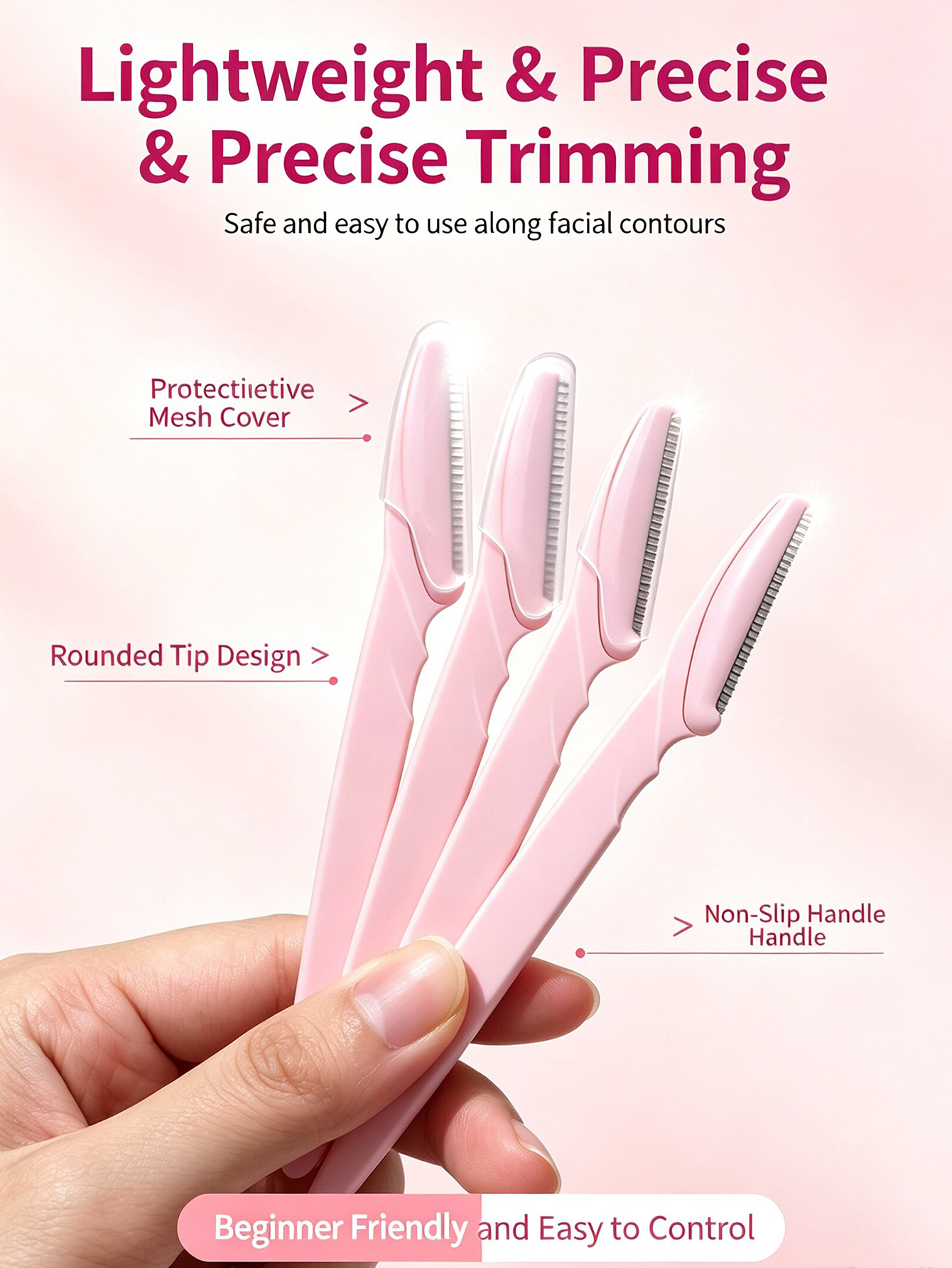 Bottled Eyebrow Razor Set, wit - Body Trimmer recension och pris