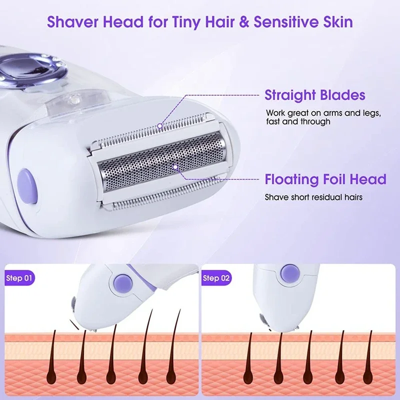 3in1 Electric Women Epilator F - Body Trimmer recension och pris