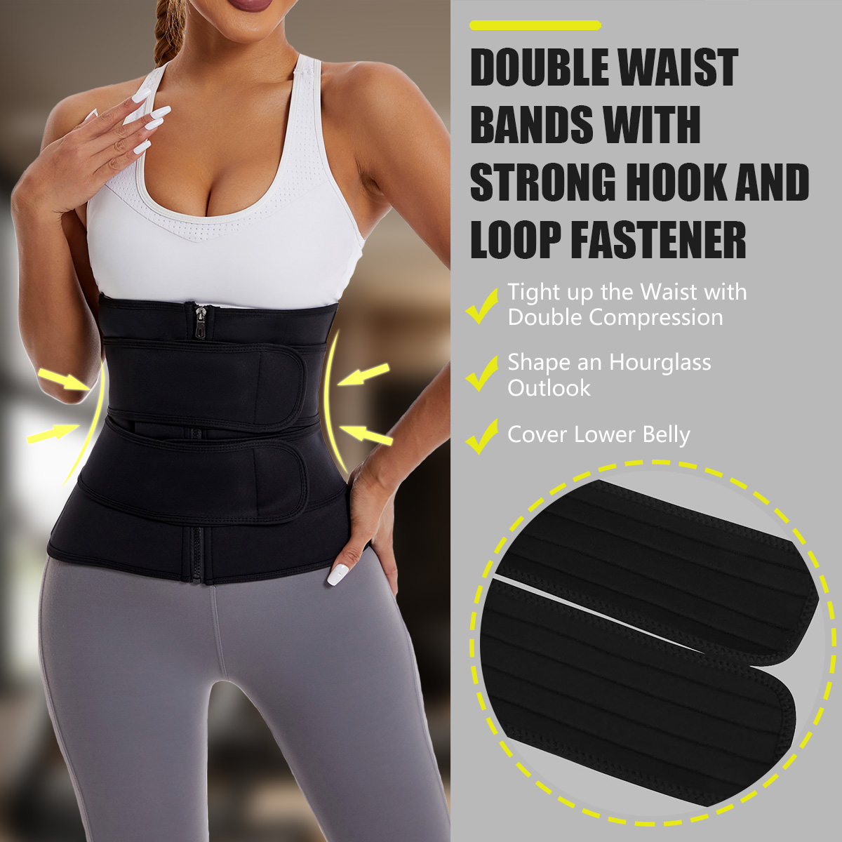 Women Waist Trainer Belt Doubl - Body Trimmer recension och pris