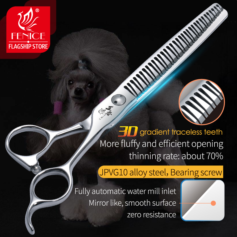 Fenice 7 Inch 3D Gradient Trac - Grooming Scissors recension och pris